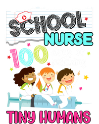 Cute 100 Days Of Patching Tiny Hu School Nurse Rn Gift Insulated Varsity Jacket