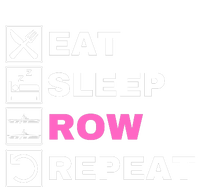 Eat Sleep Row Repeat, Erg Rowing Crew, Rowing Oar, Row Crew T-Shirt