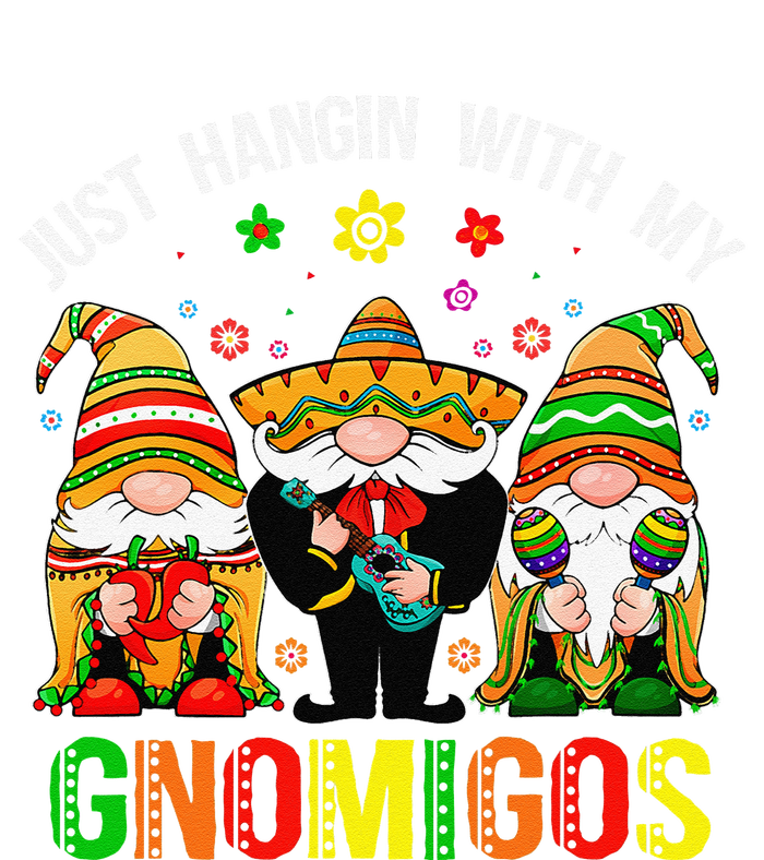 Hangin With My Gnomigos 3 Mexican Gnomes Cinco De Mayo Tall Long Sleeve T-Shirt