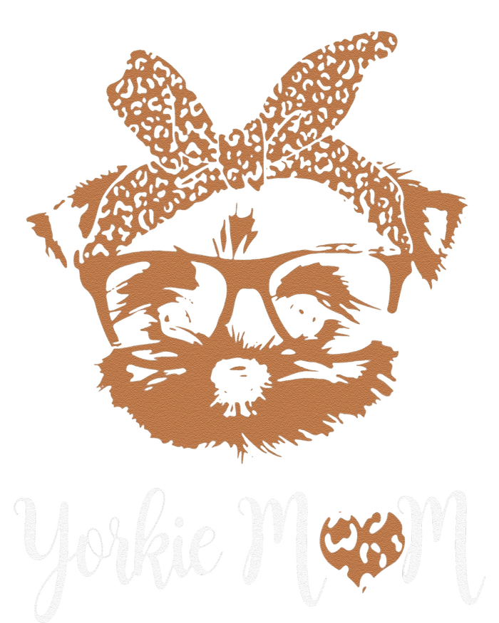 Yorkie Mom Yorkshire Leopard Dog Lovers Mother's Day Gift Softstyle Adult Sport Polo