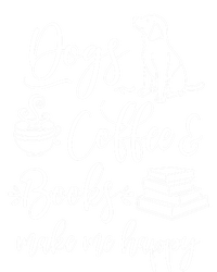 Dogs Books And Coffee Funny Gift Funny Dogs Books And Coffee Lover Cute Gift Kids Tie-Dye T-Shirt