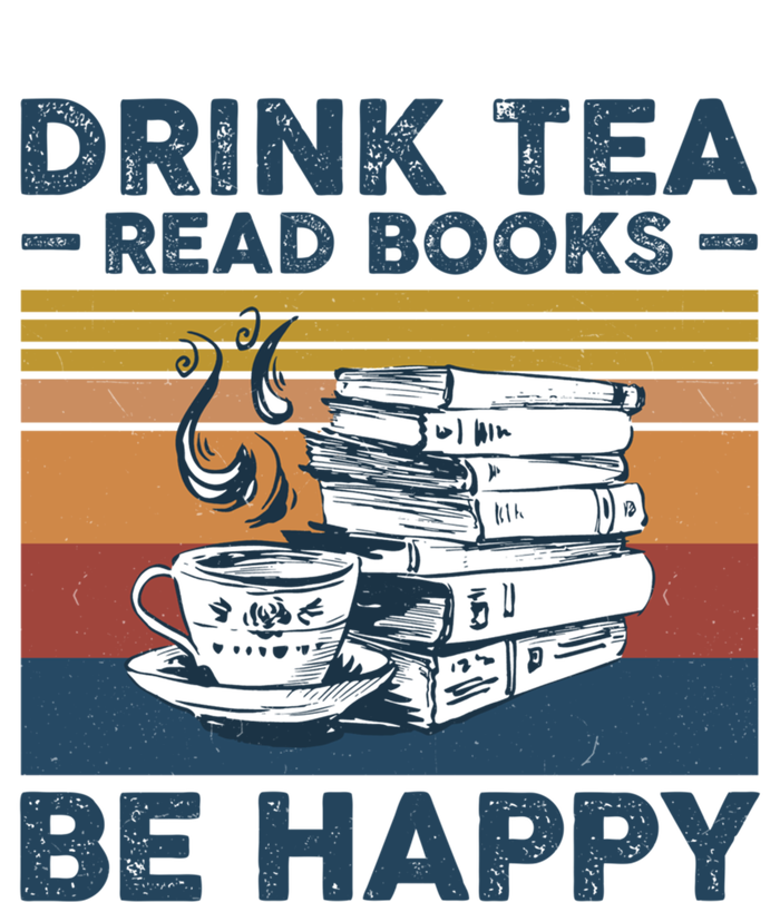 Tea Read Books Be Happy Tee For Book And Tea Lovers Gift 16 in Basic Backpack