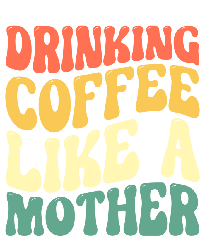 Ing Coffee Like A Mother Mother's Day Mama Coffee Lover Cool Gift Short Acrylic Beanie