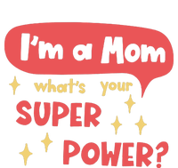 I'm A Mom What's Your Super Power Super Mom Birthday Mother's Day Gift Women's Tri-Blend 3/4-Sleeve Raglan Shirt