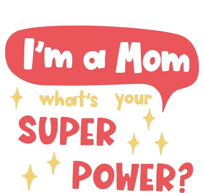 I'm A Mom What's Your Super Power Super Mom Birthday Mother's Day Gift Women's Tri-Blend 3/4-Sleeve Raglan Shirt