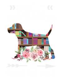 Easily Distracted By Books And Dogs Animal Book Lover Funny Gift Tall Sweatshirt