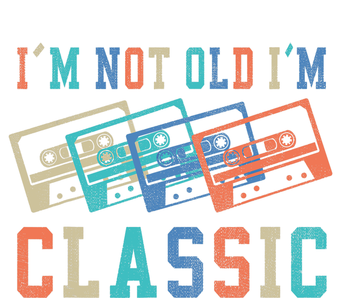 I'm Not Old Im Classic Grandpa Dad Birthday Gifts Rock Music Canvas