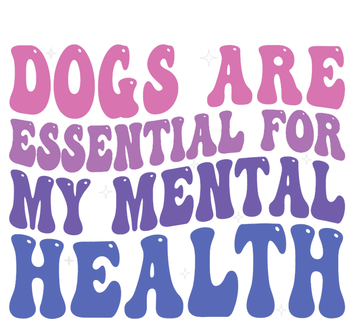 Groovy Dogs Are Essential For My Mental Health Quote Coaster