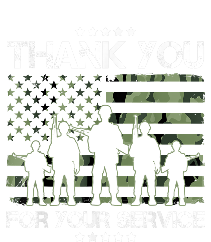 Thank You Patriotic Veteran Memorial Day USA Camouflage T-Shirt