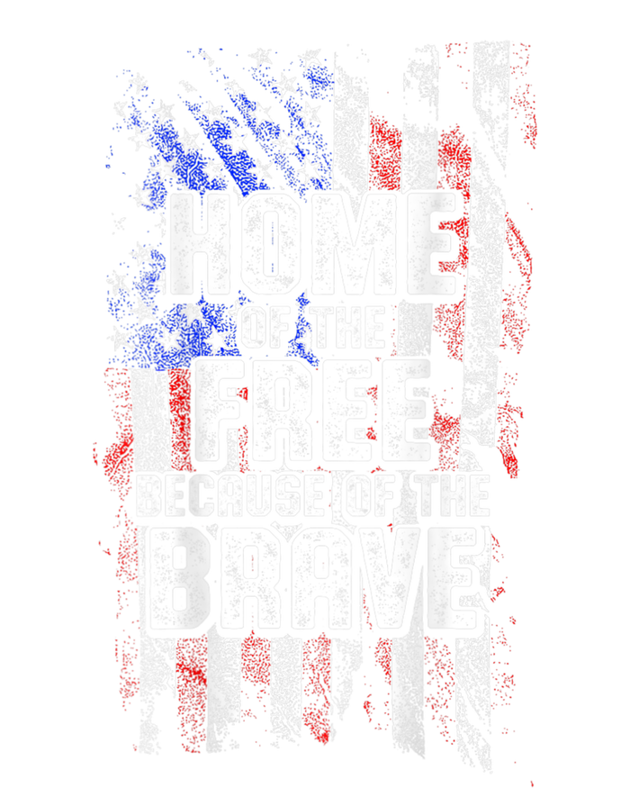 US Flag Home Of The Free Because Of The Brave T-Shirt