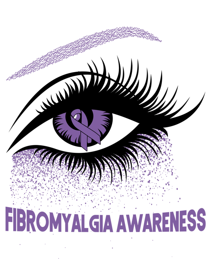 Fibromyalgia Awareness Warrior Purple Bright Eye Funny Gift Full Zip Hoodie