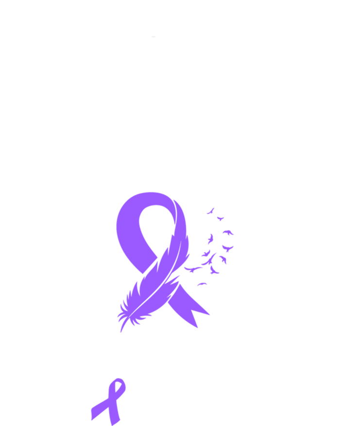 Fibromyalgia Awareness Warrior Support Purple Ribbon Gift V-Neck T-Shirt