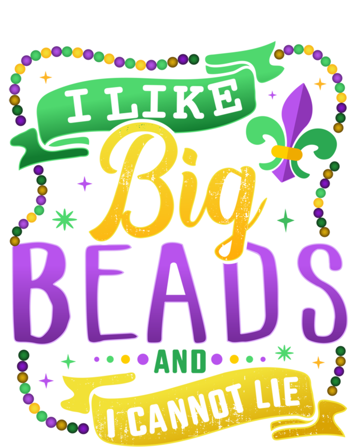 Funny Mardi Gras I Like Big Beads And Cannot Lie Great Gift Insulated Varsity Jacket