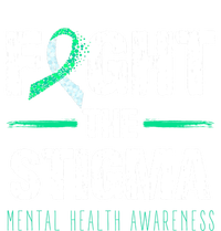 Fight The Stigma Tal Health Awareness Retro Green Ribbon Gift T-Shirt