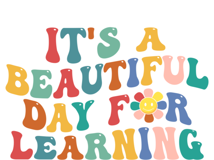 First Day School Its Beautiful Day For Learning Teacher Gift Short Acrylic Beanie