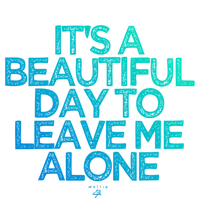 Funny It's A Beautiful Day To Leave Me Alone Novelty Gift Meaningful Gift T-Shirt