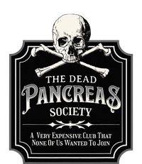 Dead Pancreas Society Type One Diabetes T1D Awareness Skull T-Shirt