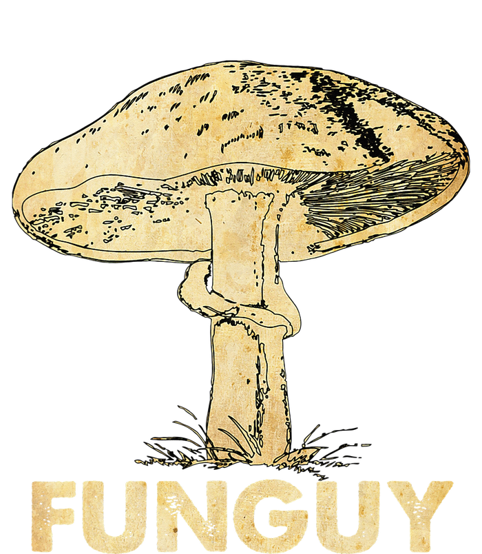 Funguy Funny Fungi Fungus Mushroom Funny Guy Vintage Kids Hoodie