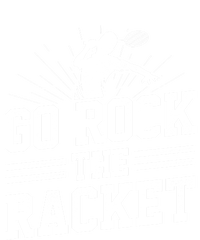 Go Rock The Racket Badminton Player Sports Shuttlecock Cross Gift Ladies Long Sleeve Shirt