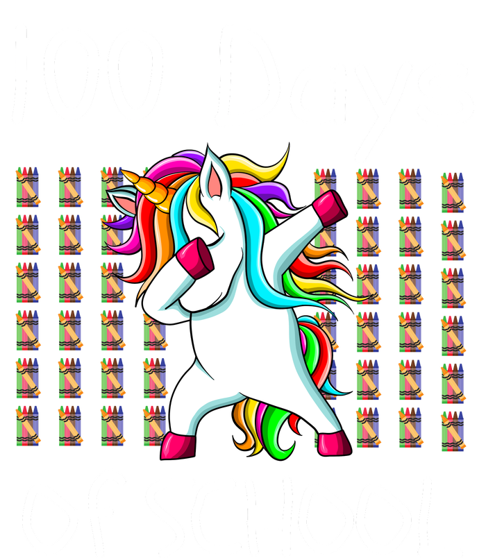 100th Day Of School Dabbing Unicorn Teacher, 100 Days High Crown Mesh Back Trucker Hat