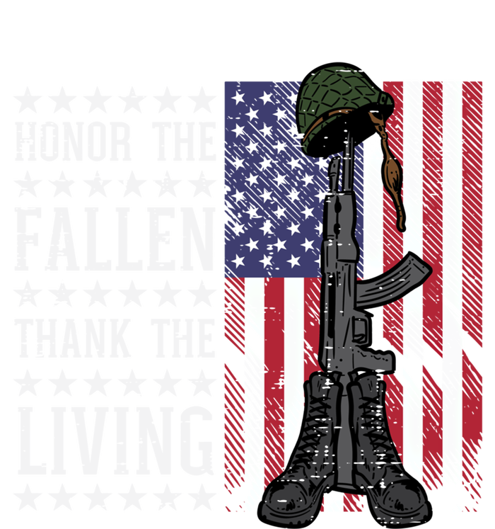 American Us Flag Honor The Fallen Thank Living Memorial Day Gift T-Shirt