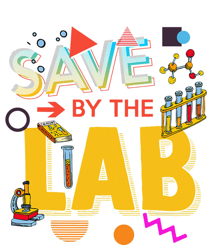 Saved By The Lab Retro Medical Laboratory Tech T-Shirt