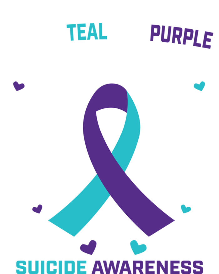 Grieving Teal Purple Brother Suicide Awareness Prevention Gift Short Acrylic Beanie