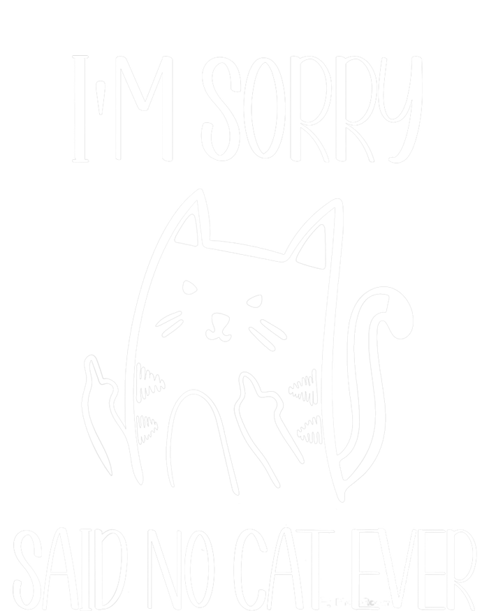 Funny Cats Cat Flipping Off I'm Sorry Said No Cat Kids T-Shirt