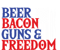 Beer Bacon Gun Freedom American Flag Usa Country Gift T-Shirt