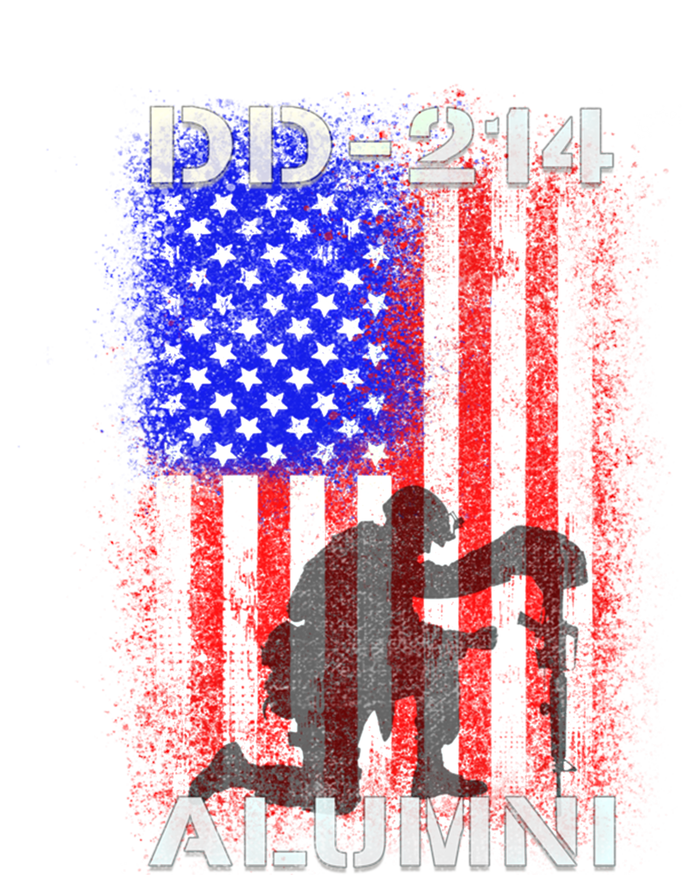 Ddgift214 Alumni Military Veteran Vintage American Usa Flag Great Gift T-Shirt