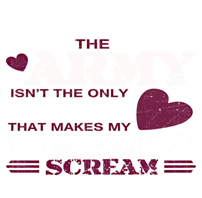 Funny Army Wife/friend Gift Make My Soldier Scream Cute Gift Women's Tri-Blend 3/4-Sleeve Raglan Shirt