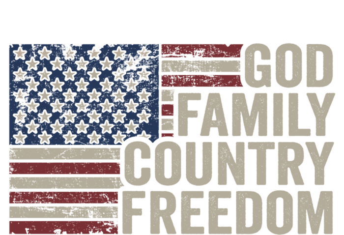 God Family Country Freedom Great Gift 4th July Usa Flag Christian Meaningful Gif Women's T-Shirt