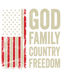 God Family Country Freedom Gift Patriotic Usa Flag Gift T-Shirt