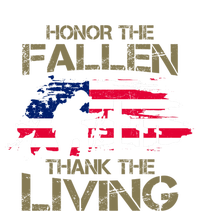 Honor The Fallen Thank The Living Memorial Day Veteran Funny Gift Tie-Dye T-Shirt