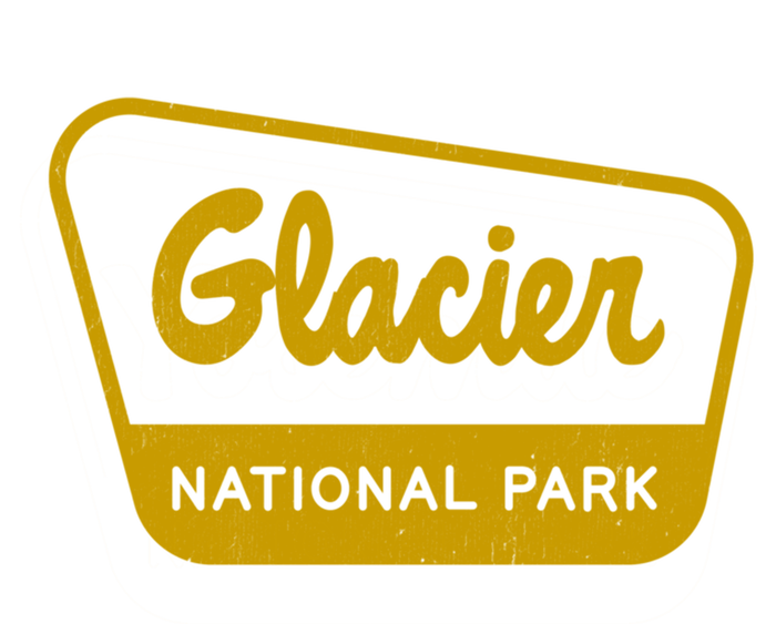 Glacier National Park Vintage Inspired Sign Graphic Gift Women's Racerback Tank