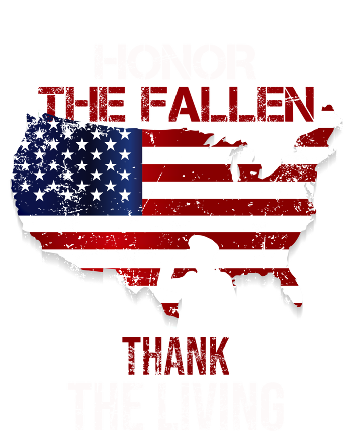 Honor The Fallen Veteran Themed Military Support Gift Full Zip Hoodie