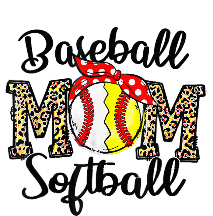 Bleached Softball Baseball Mom Leopard Tee Mothers Day Wo T-Shirt