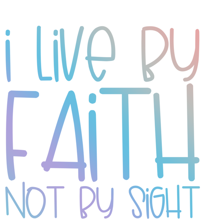 I Live By Faith Not By Sight Thankful Grateful Christians Funny Gift Mousepad