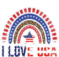 I Love Usa American Flag Rainbow Funny Gift T-Shirt