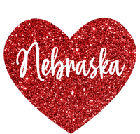 I Love Nebraska Usa Red Heart Gift Tall Hoodie