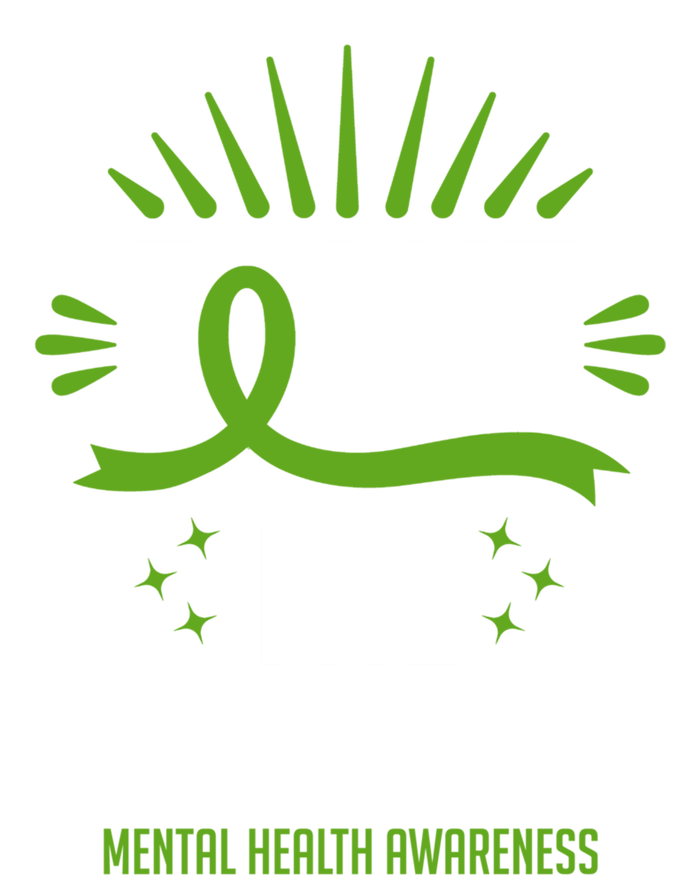 Green Ribbon Fight The Stigma Tal Health Awareness Great Gift Coaster