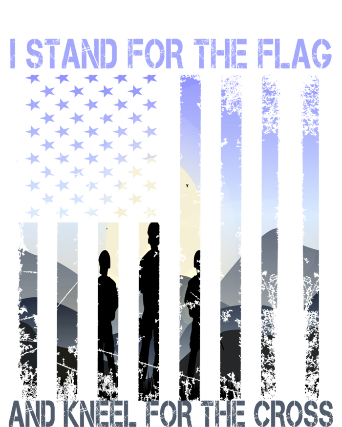 I Stand For The Flag And Kneel For The Cross Usa Tee Gift T-Shirt