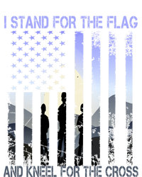 I Stand For The Flag And Kneel For The Cross Usa Tee Gift Valucap Bio-Washed Visor