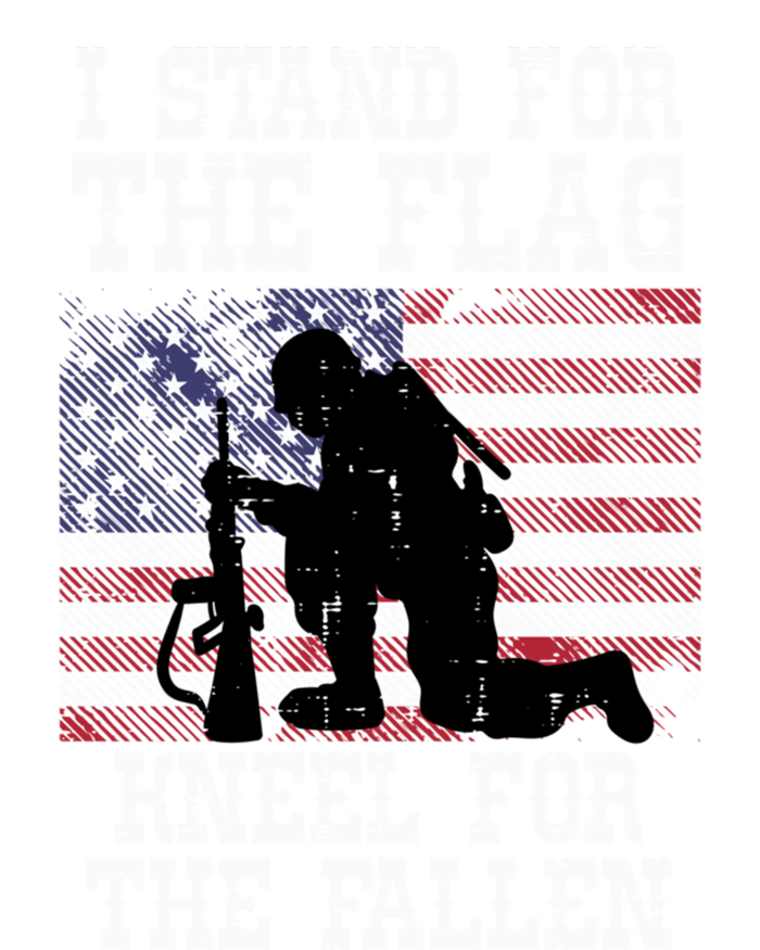 I Stand For The Flag Knee For Fallen Soldier Memorial Day Funny Gift T-Shirt