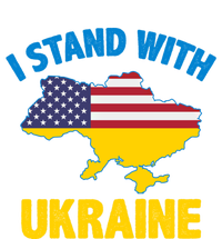 I Stand With Ukraine Map American Flag Us Support Ukrainian Gift Women's Flannel Pajama Set