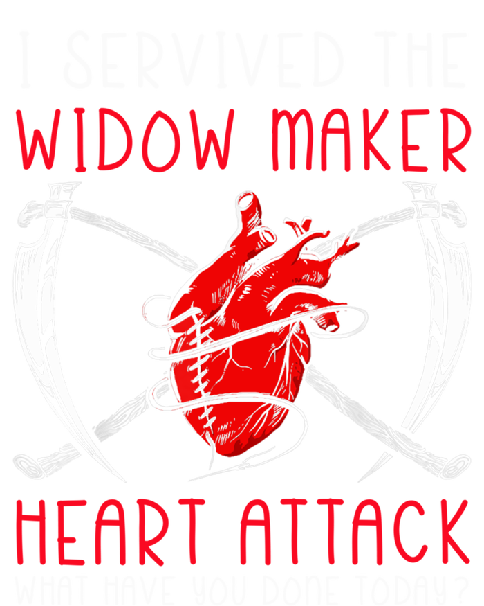 I Survived The Widow Maker Heart Attack Heart Disease Gift Poster