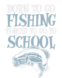 Born Fishing Forced To School Funny Bass Fish Fisherman ,Short Sleeve T-Shirt