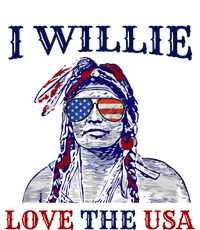 I Willie Love The Usa Great Gift Proud American Funny 4th Of July Cool Gift Valucap Bio-Washed Visor