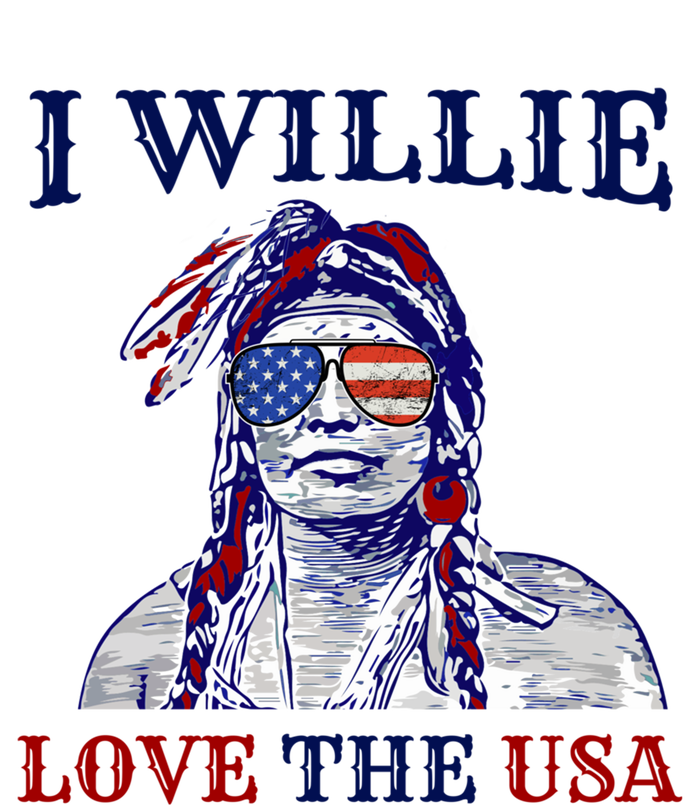 I Willie Love The Usa Great Gift Proud American Funny 4th Of July Cool Gift Valucap Bio-Washed Visor