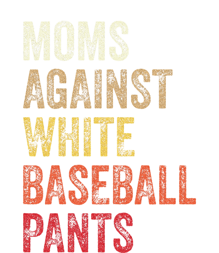 Vintage Moms Against White Baseball Pants V-Neck T-Shirt